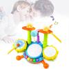 Colorful Early Education Multi-functional Drum Set With Microphone And Piano Toy Instruments For Kids Ages 2 To 6 Years
