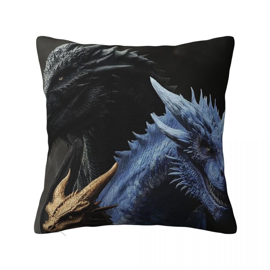 Fourth Wing Dragon Square Pillowcase Cushion Cover Pillow Case Throw Pillow Cover for Home Sofa Living Room