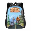 Grizzy N Lemmings Reise-Laptop-Rucksack, Business College Schul-Computertasche Geschenk für Männer & Frauen