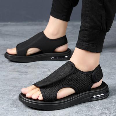 Fashion Fashion Men's Sandals Solid Color Men Summer Shoes Casual Comfortable Open Toe Sandals Soft Beach Footwear Male Shoes