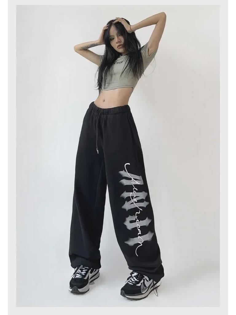 2022 Winter Fashion Hip Hop Printed Sweatpants - European & American Style