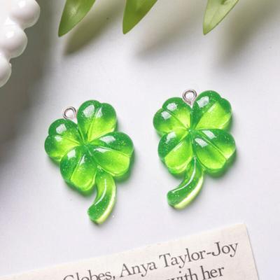 Four-leaf Clover Keychain Making Supplies and Good Luck