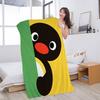 Pingu Cartone Animato Pingu Microfibra Stampato Asciugamano da Spiaggia Alpinismo Yoga Spiaggia Nuoto Corsa Assorbente Morbido Asciugamano