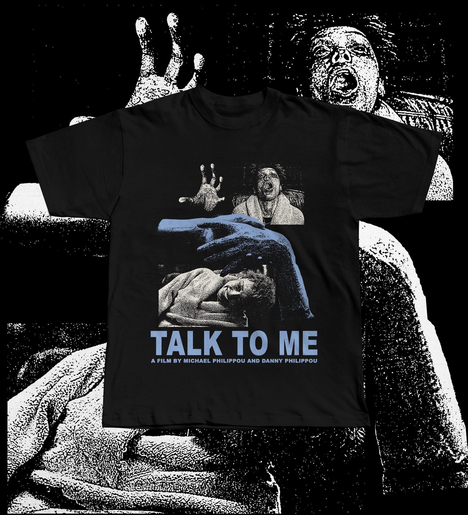 Talk to Me A24 Horror Movie T-Shirt, Embalmed Hand Graphic Tee S