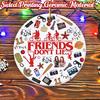 Friends Don't Lie Christmas Ornament Funny Acrylic Xmas Tree Hanging Decoration Holiday Gifts for Friends Family Fans Secret Santa Stocking Stuffer