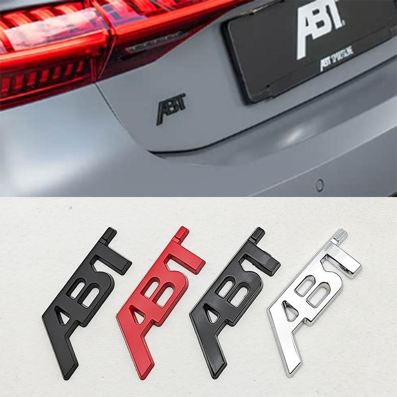 3D Metal Logo ABT Emblem Car Trunk Front Grille Badge For T6 S5 RS7 C8 Q8 RS6 SQ5 Q5 Q7 RS4 A3 8V A6 ABT Sticker Accessories