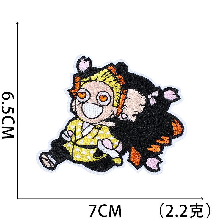 Computer Embroidery Label Cartoon Embroidery Cloth Sticker Animation Character Diy Decorative Patch Sticker Ironing Embroidery Chapter Boy