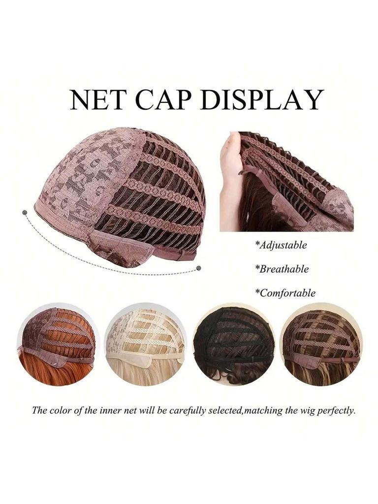 Anime-Inspired Cosplay Wig with Bangs - Heat Resistant, Straight Black & Blue Highlights, Dual Ponytails for Kawaii Look