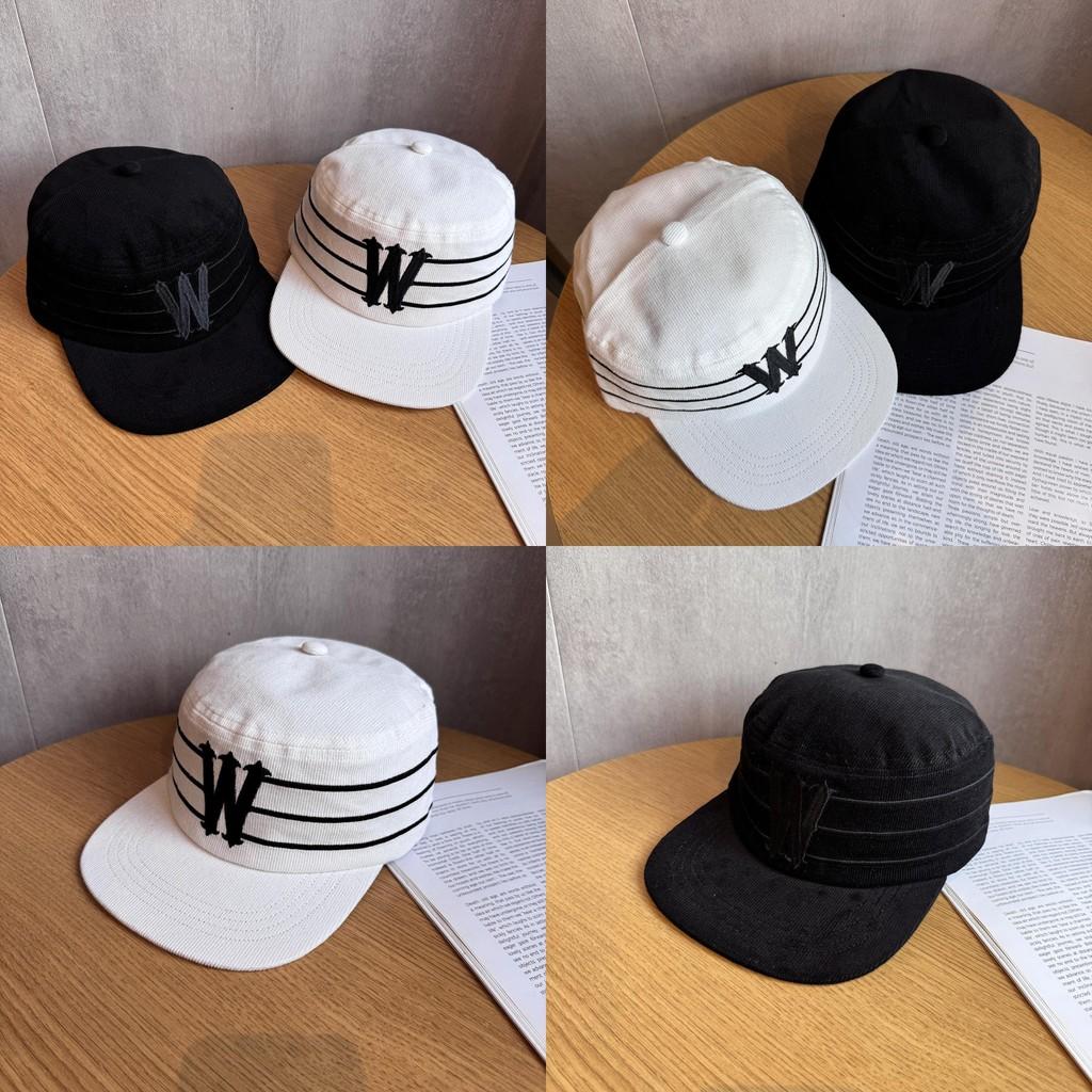 Letter Solid Color W Embroidery Unisex Cotton Baseball Cap Wide Brim Hat Fall