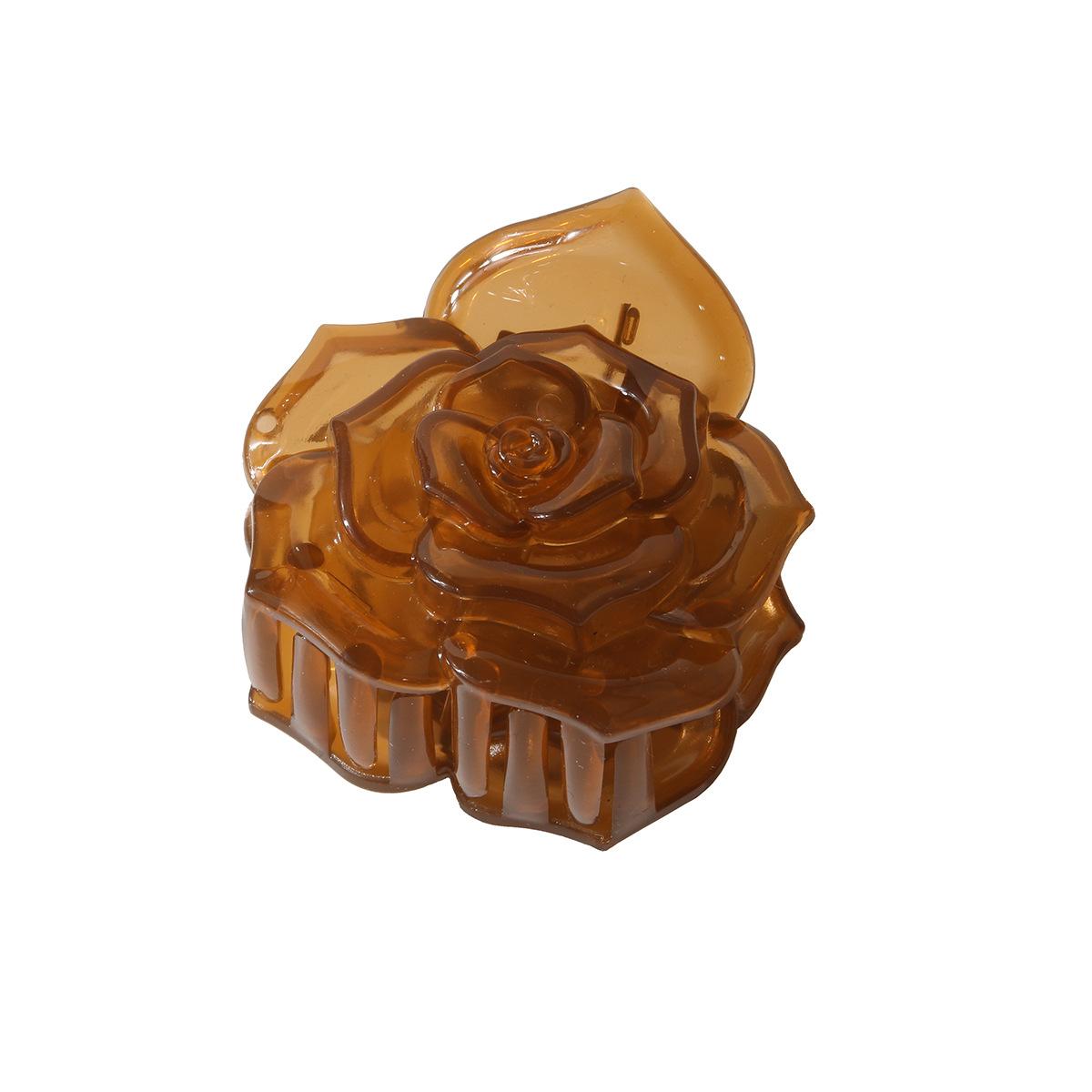 

1/4 шт. Милый 3D зажим-краб для волос в виде цветка розы для женской прически с хвостом на затылке, зажим-акула, расческа для волос, аксессуары