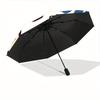 1pc Figs Pattern Automatic Open, Sturdy Iron Frame, Compact Folding Design, All-Season Portable Umbrella for Women & Men, Outdoor Umbrella y