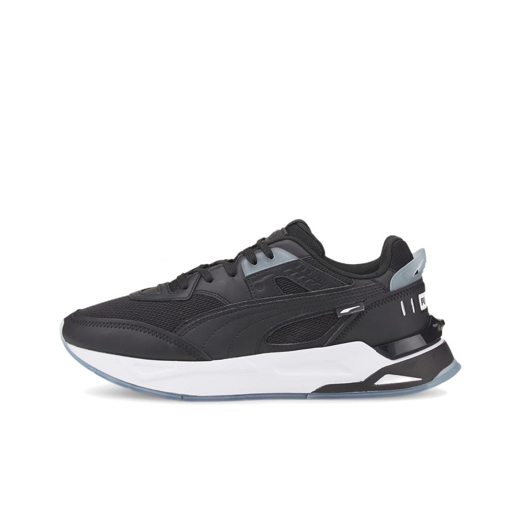 Puma Mirage Sport Kontraststoff Leder Casual Low-Top Sneakers Unisex-Sneakers Schwarz Weiß 383560-02