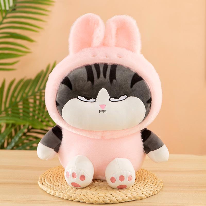 

Plush Doll Pillow Collection: Wuhuang Frog, Panda, Rabbit, Bee Backrest Claw Machine Dolls. 25 cm
