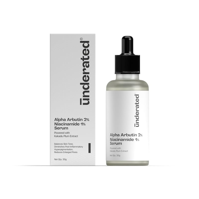 Underated Alpha Arbutin 2% + Niacinamide 1% Serum | Brightening & Skin Tone Correction | With Kakadu Plum Extract | For All Skin Types |Pack of 1 (