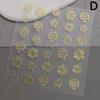 1 Sheet Romantic  Year Fireworks Nail Art Sticker 3D Relief Colorful Laser Fireworks Self-Adhesive Nail Decoration Decals