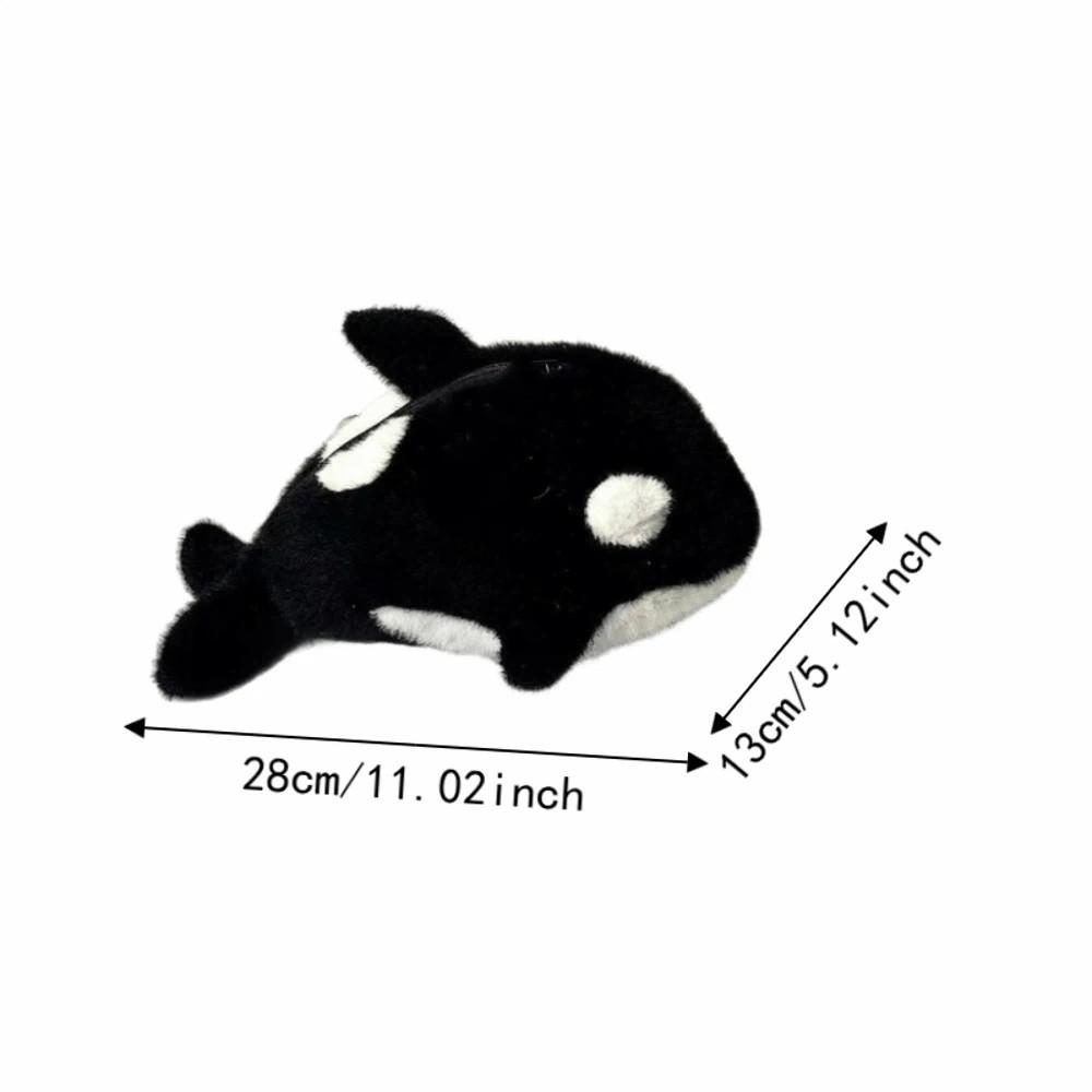 Large Capacity Tiger Whale Doll Pen Case Portable Pencil Pouch Case Office