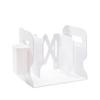 Retractable Desktop Bookend with Pen Holder - Creative Folding Plastic Bookstand for Students