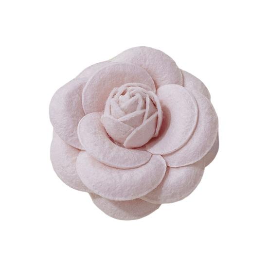

Женская брошь из ткани в форме камелии, противоскользящий износостойкий костюм, шарф, пальто, воротник, шляпа, булавка, украшение для выпускного вечера, вечеринки розовый