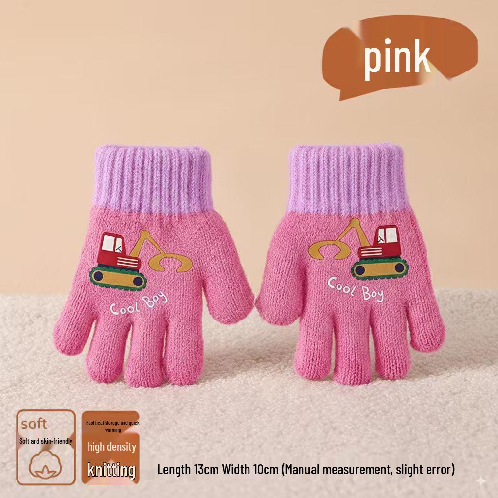 Winter Warmth: Cute Knitted Wool Gloves for Baby Boys & Girls