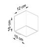 Kinkiet Quad 1 G9 Biały Alu Sollux Sl.0059