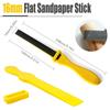4Pcs Polishing Sandpaper Kits Sandpaper Flat File Wood Rasp File Set Sanding Paper Sand Tool with Plastic Stick
