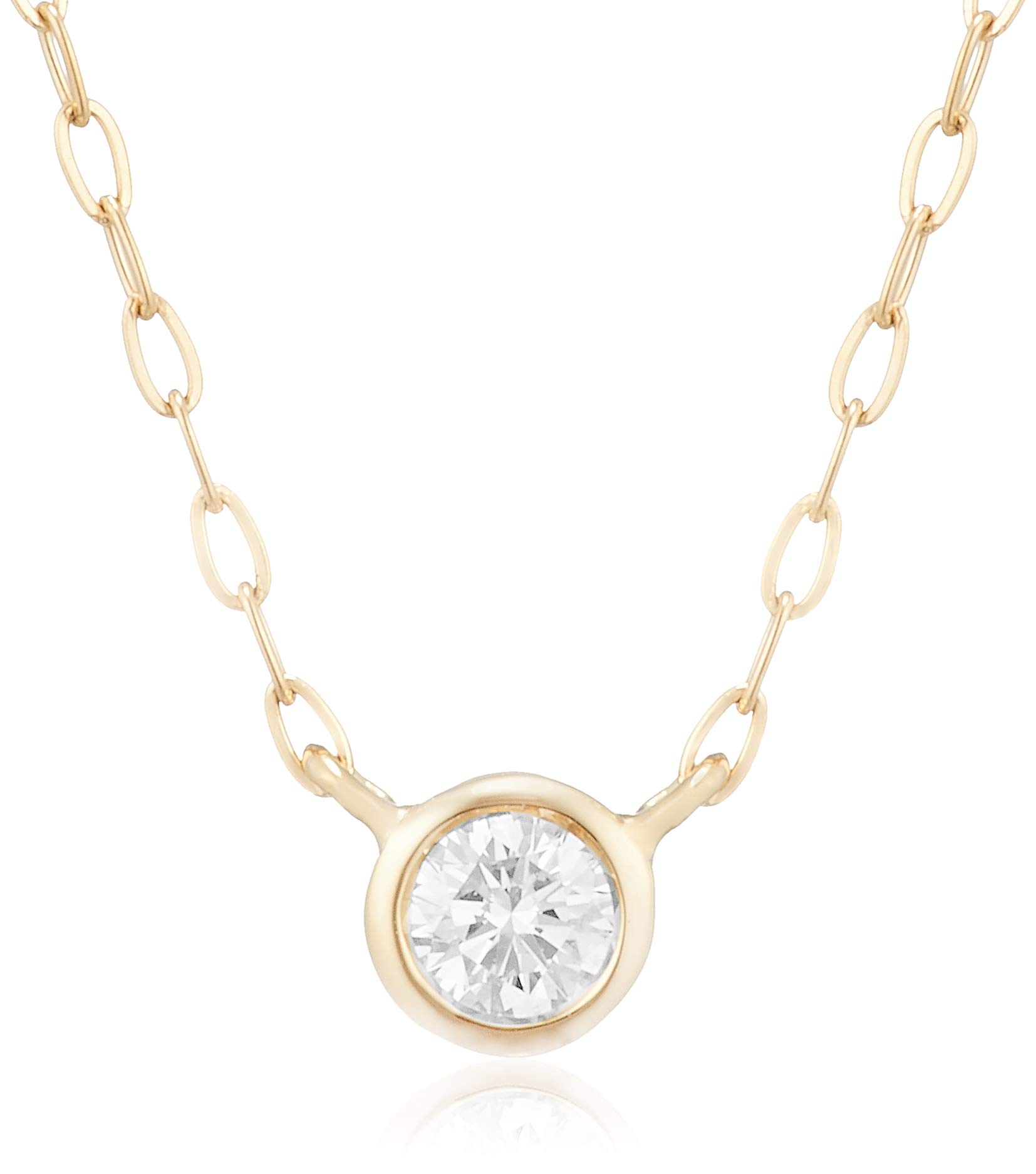 

Diamond Bezel K18 Yellow Gold Necklace 110811123001 [Yondo Sea] (YG) Women s