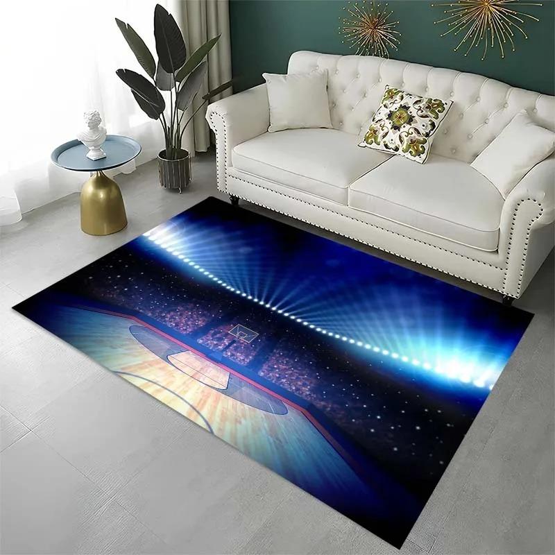 Basketball Pattern Floor Mats Door Decoration Home Living Room Floor Mats