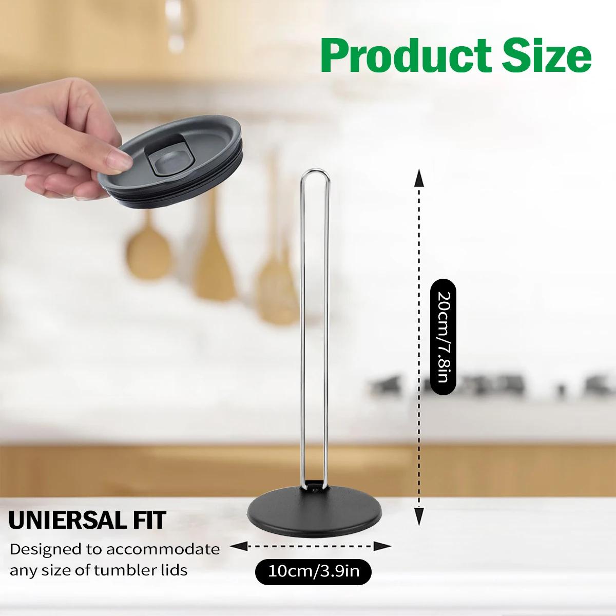 

Органайзер для крышек стаканов Leeseph со складной конструкцией, тонкий вертикальный держатель для хранения крышек для кухонных шкафов на столешнице серый