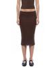 Bad Blood Everyday Lace Midi Skirt - Brown