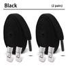 2 Paar 8 MM Breedte Elastische Schoenveters Sneakers Drukknop Veters Zonder Strikken Kinderen Volwassenen Geen Strik Schoenveters voor Schoenen Accessoires
