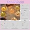 Candle Holder Set With High Transparent Fire Resistant Plastic For Romantic Home Decor