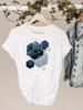 Print T Shirt Short Sleeve Summer Top Fashion Clothes Unisex Dinosaur Animal Trend Clothing Gray Basic Tee Graphic Tshirt
