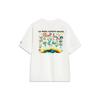 Li-Ning X Steven Harrington Cartoon Print Round Neck Short Sleeve T-Shirt Unisex Tops White AHST077-2