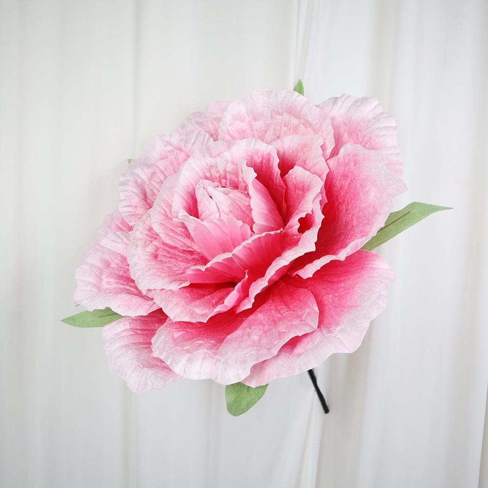 PE Foam PE Foam Artificial Rose Large Size Fake Flowers Dyeing Simulation Flower  Wedding Backdrop