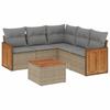 VidaXL Garden Lounge Set with Cushions 6 Pcs, Patio Sofas, Patio Furniture Set, Outdoor Furniture, Beige 3227648