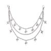 Star Shaped Multilayer Metallic Waist Chain With Lobster Clasp For Adult Women Party Wear