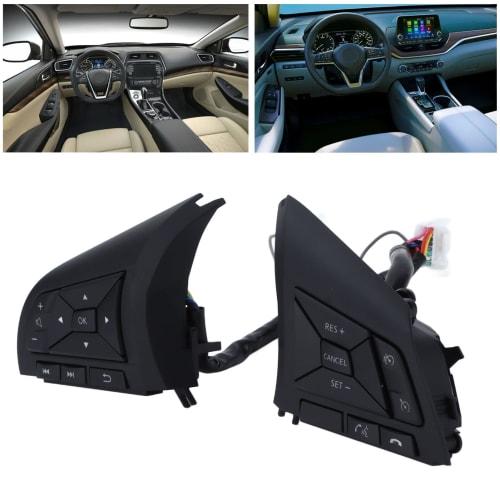 Steering Wheel Switch, Steering Wheel Control Button Wear Resistance Good Adhesion Replacement, For Nissan TNANA 2018‑2021, Automotive
