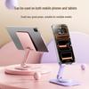 Full Metal Desktop Phone & Tablet Holder: Rotating, Folding, Portable Stand for Live Broadcasting