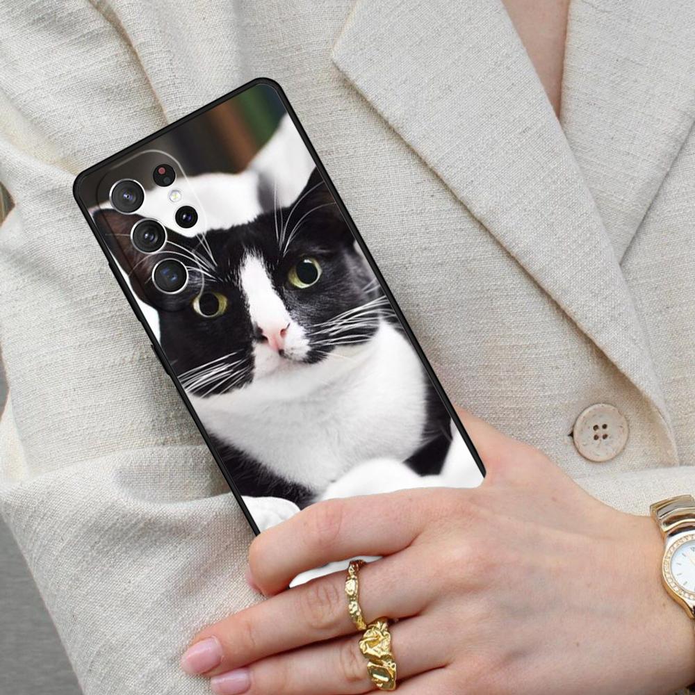 Cute Cat Animal Cell Phone Case for Samsung Galaxy S26 Ultra S25 S24 S23 S22 S21 S20 Note10 Cover