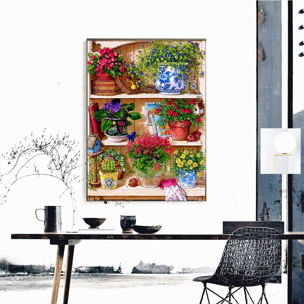 5d Diy Diamond Painting Flower Full Square Drill Diamond Mosaic Scenery Cross Stitch