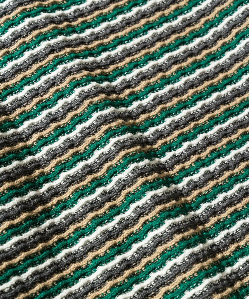 VASTIC Oversized Grunge Striped Knit_Green