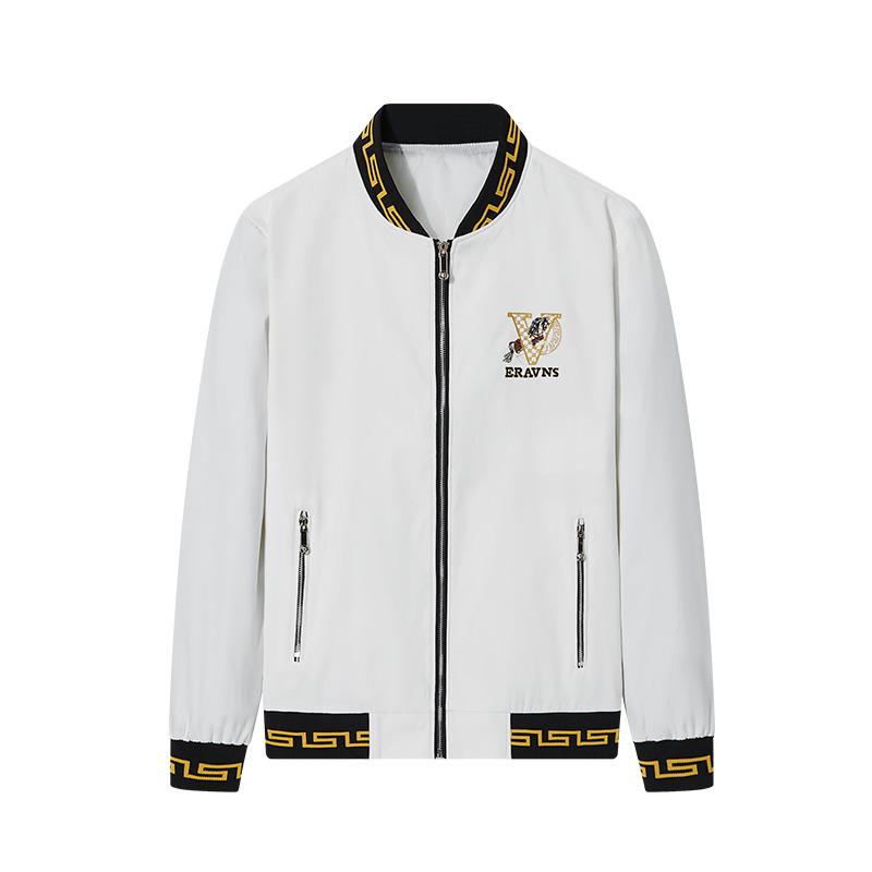 2025 Men's Fashion Trend: Embroidered Black Jacket - European Style