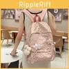 Fashion Leopard Print Student Backpack With Plush Pendant For Teen Girls And Boys