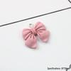 Imitation Fabric Bow Resin Pendant Earrings - DIY Jewelry Accessories