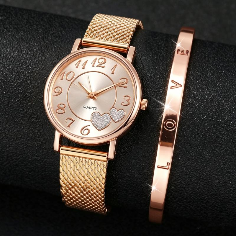 Simple Women Fashion Quartz Watch Mesh Stainless Steel Bracelet Casual Ladies Wrist Watches