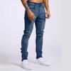 New Denim Men's Pants Ins Trend Black Slim High-waisted Denim Leggings Male
