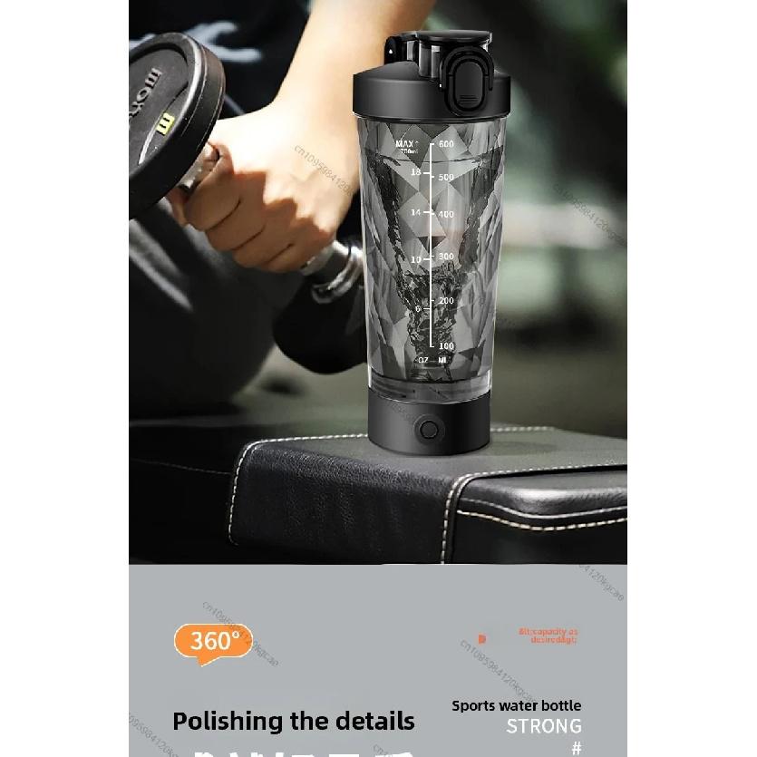 Copo Liquidificador Elétrico Portátil de 700ML Copo Liquidificador Portátil para Leite em Pó Proteína em Pó Liquidificador Copo Misturador Automático Viagem Exterior Esporte Academia