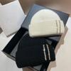 Luxurious Knitted Hat with Sparkling Rhinestones Fashionable Handmade Hat for Fashion Enthusiasts