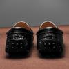 Zapatos de cuero genuino de talla grande, mocasines para hombre, zapatos casuales cómodos, mocasines planos para hombre, calzado para hombre