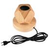 Modern Wood Table Lamp Retro E27 Desktop Decorative Light Indoor Art Lamp Living Room Bedroom Decoration Wood Light Base EU Plug